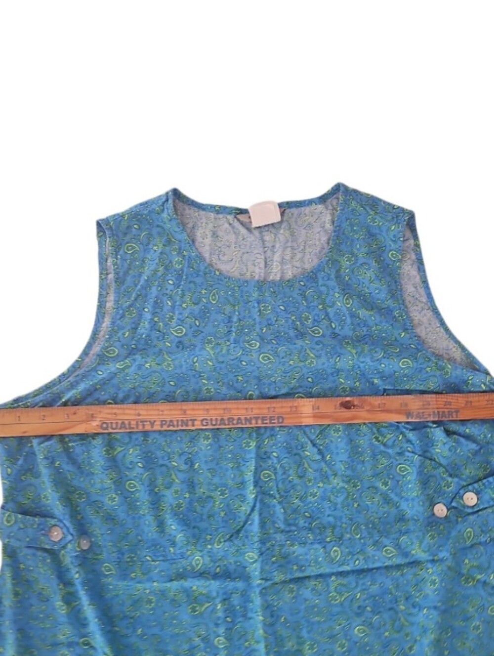 Stonebridge Rayon Linen Paisley Sleeveless Midi Dress Women’s 3X Cottagecore - Picture 11 of 12
